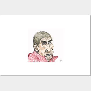 Kenny Dalglish Cartoon Caricature Posters and Art